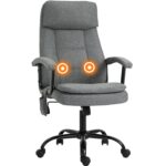 Vinsetto 2-Point Massage Grey Office Chair 121cm