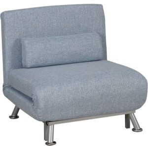 Homcom Folding 5 Position Convertible Sofa 75cm 1 Seater