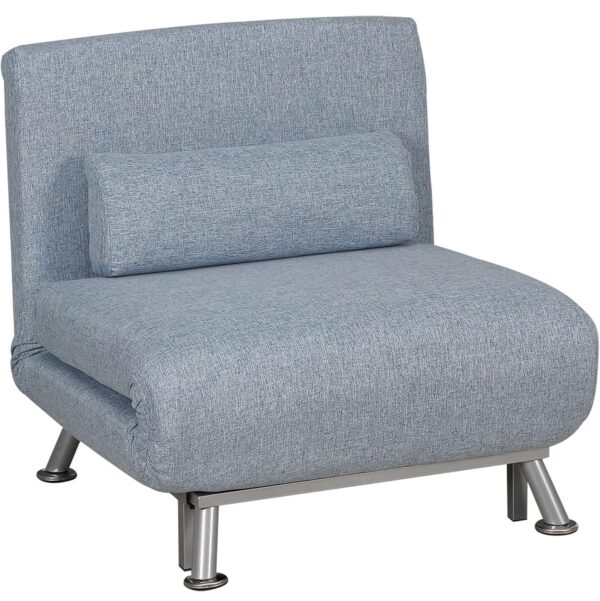 Homcom Folding 5 Position Convertible Sofa 75cm 1 Seater